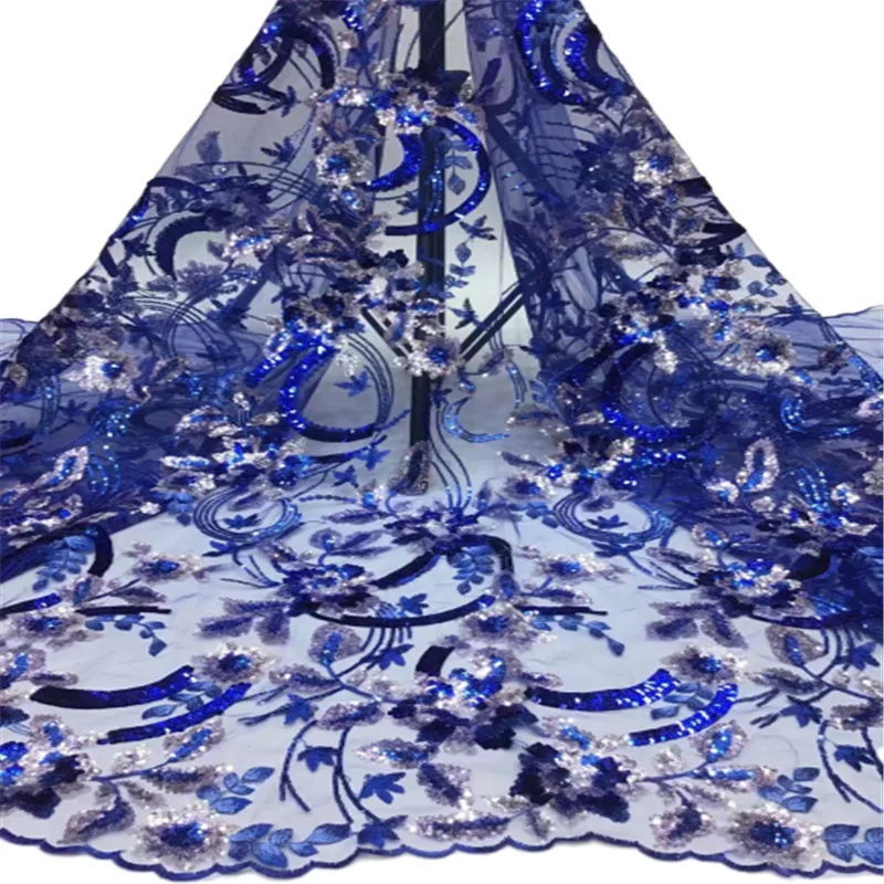 2021 высокое качество французское нигерийское Сетчатое кружево с блестками