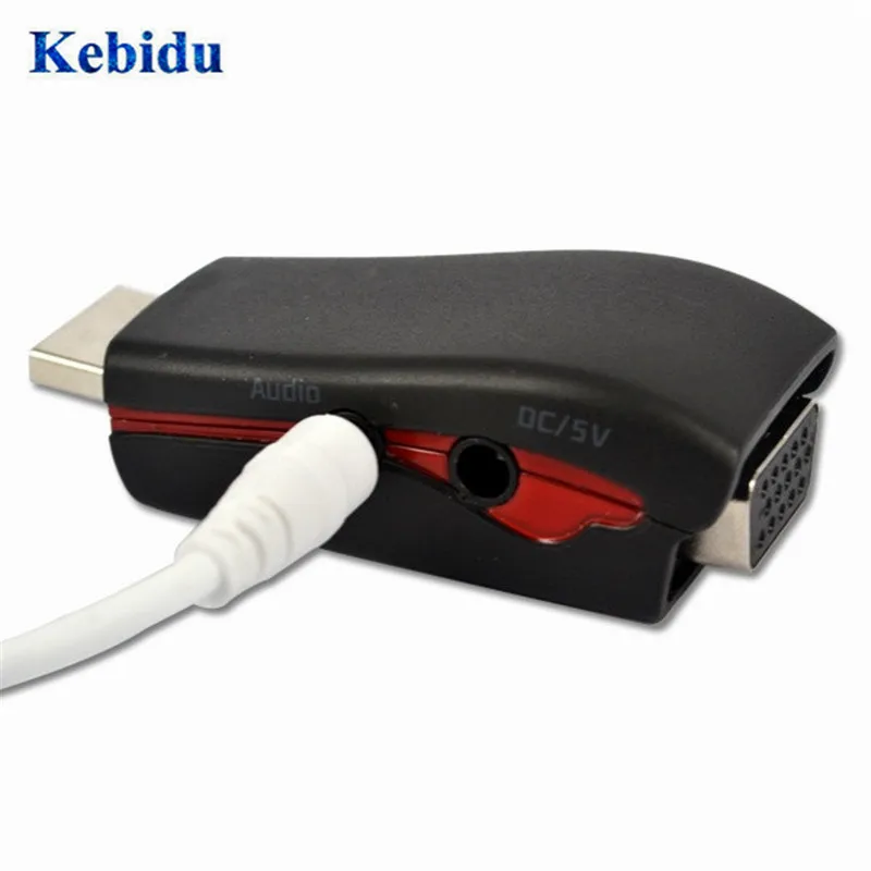 Адаптер для конвертера видео KEBIDU с аудиокабелем 3 5 мм AV ПК HDTV PS3 DVD HDMI