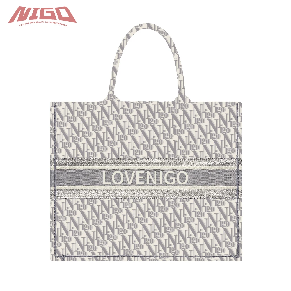 

Сумка-тоут NIGO Ms 21ss с ручной вышивкой, сумка-тоут через плечо с принтом # nigo7273
