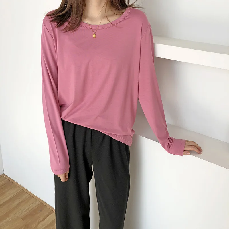 2020 женские яркие цветные тонкие футболки со стоячим воротником женская