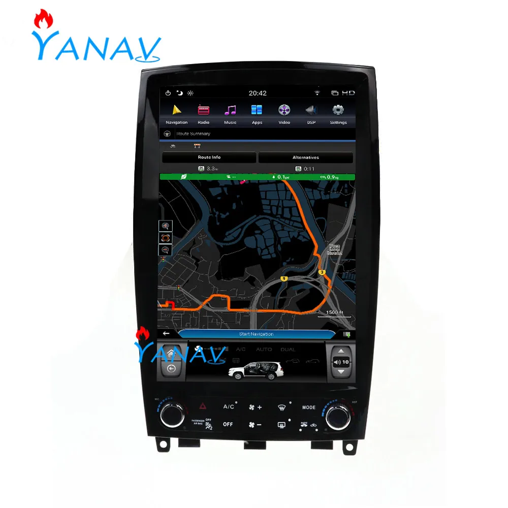 

12.1 inch PX6 Vertical Screen Android 9.0 Car Radio For-Infiniti EX25/EX30/EX35/EX37 2007-2013 Gps Android navigation radio