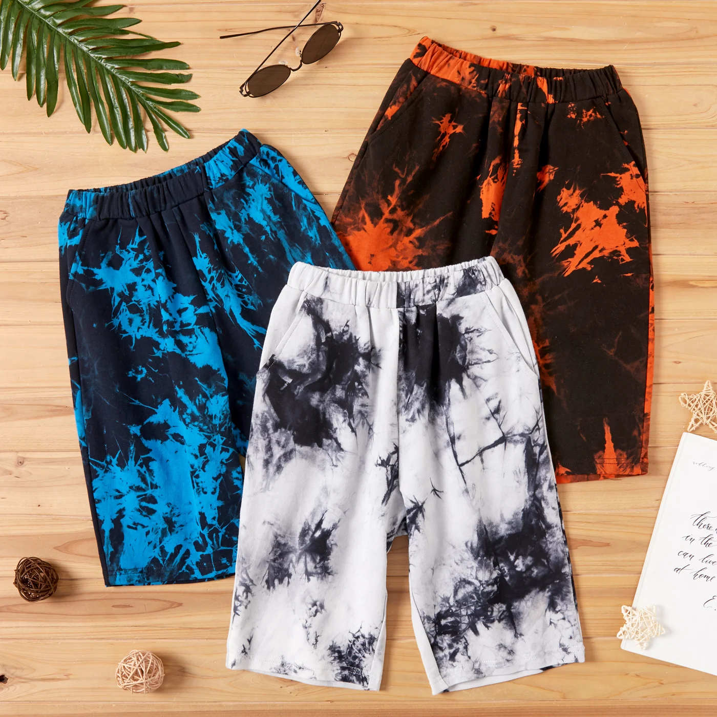 

PatPat Fashionable Kid Boy Tie Dye Casual Shorts