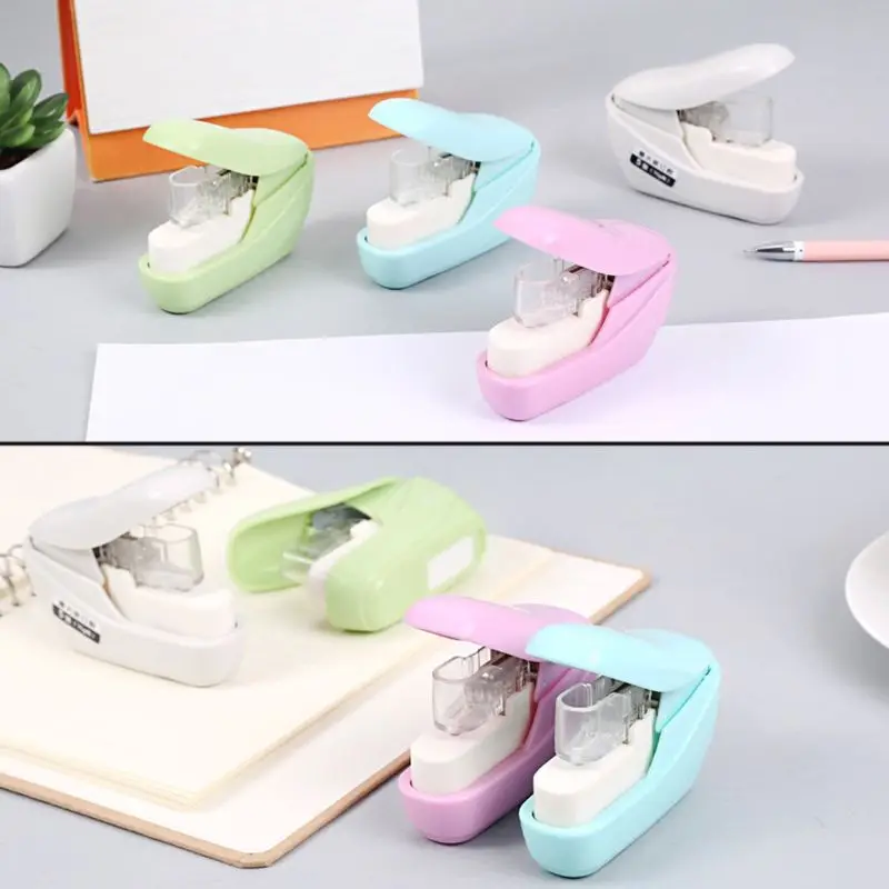 

No Nails Stapling Machine Mini Cute Book Stapler No Staples required Stapleless Stapler Paper Stapling Stapler