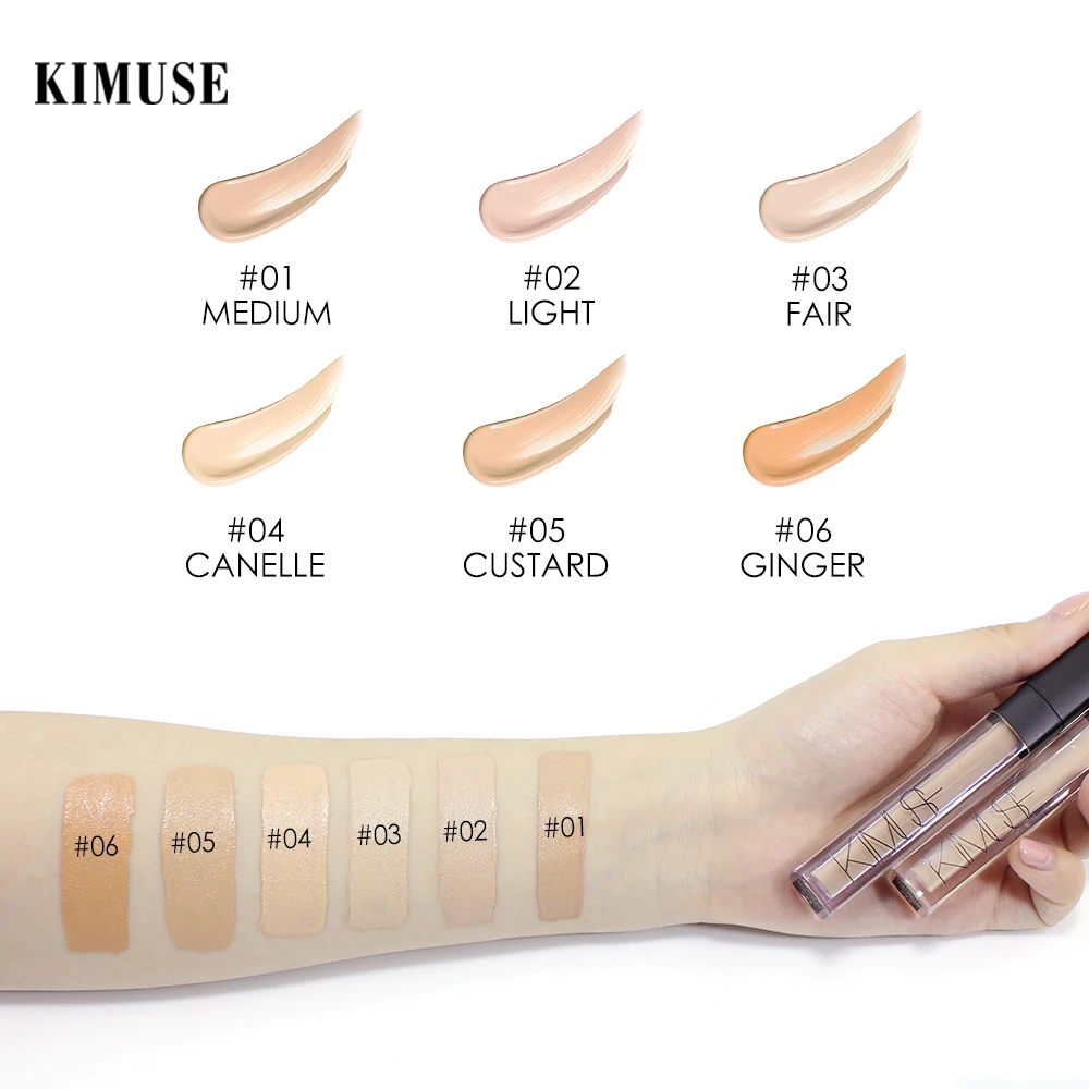Крем консилер для лица KIMUSE идеально закрывает поры темные круги осветляет жидкий