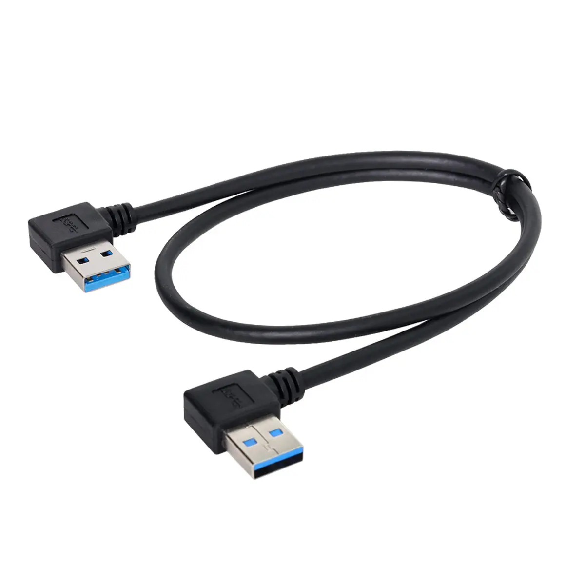 CY USB 3 0 тип A папа 90 градусов левый угловой к Тип правый удлинитель|Кабели передачи