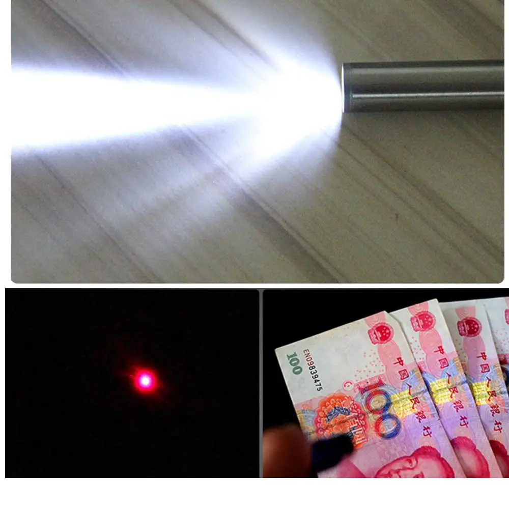 HiMISS 3 в 1 Мини Фиолетовый светильник USB зарядка флэш-светильник детектор подделок