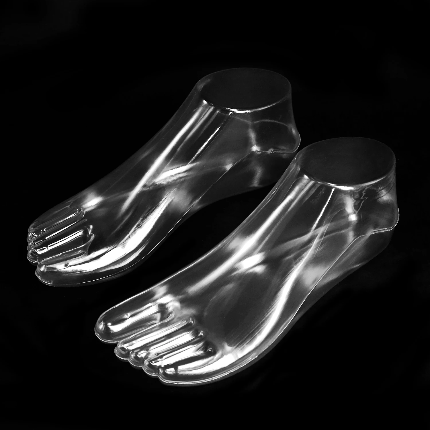 1 пара прозрачные ноги витрина женский носок плесень короткие чулки манекен