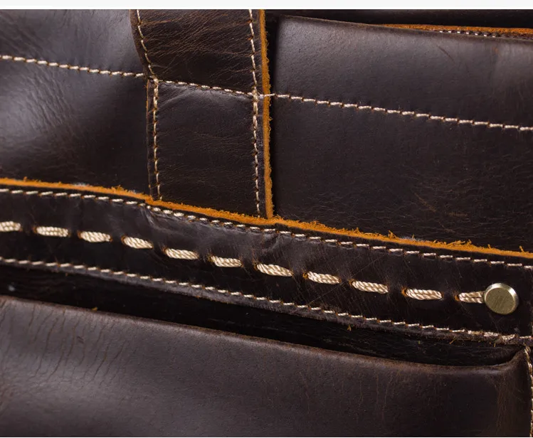 Мужские сумки из натуральной кожи с начесом роскошная модная сумка в стиле ретро