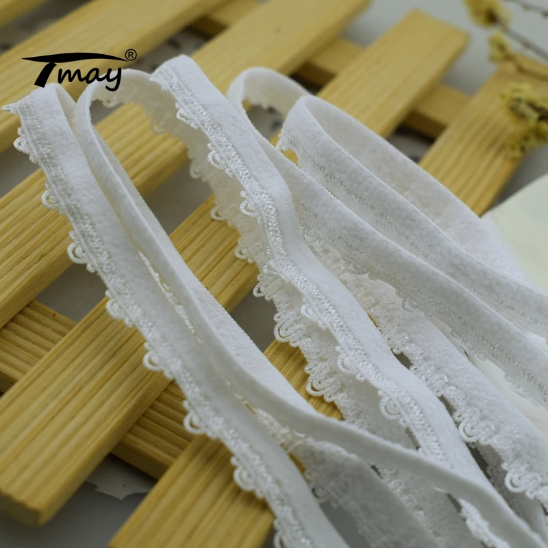 Белые эластичные ленты #1696 кружевная отделка лента ручной работы ткань одежда