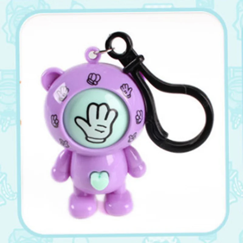 

new creative family live rock scissors paper games play round egg key mixed family key chain car key pendant present