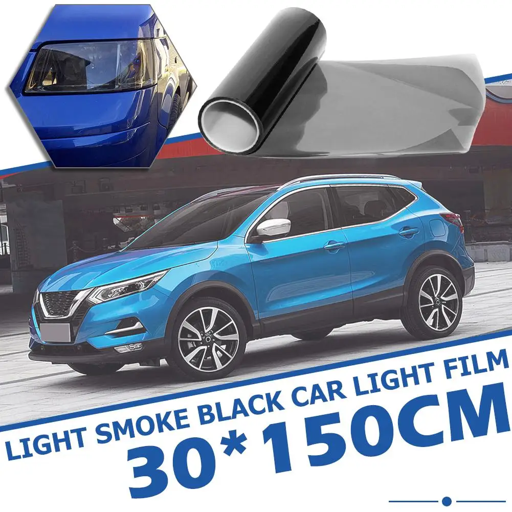 30x150 см Автомобильная наклейка s светильник дымчатый черный Автомобильный