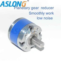 high torque planetary gear box for 555 dc motor high precision metal speed reducer with planetary structure in aslong pg36