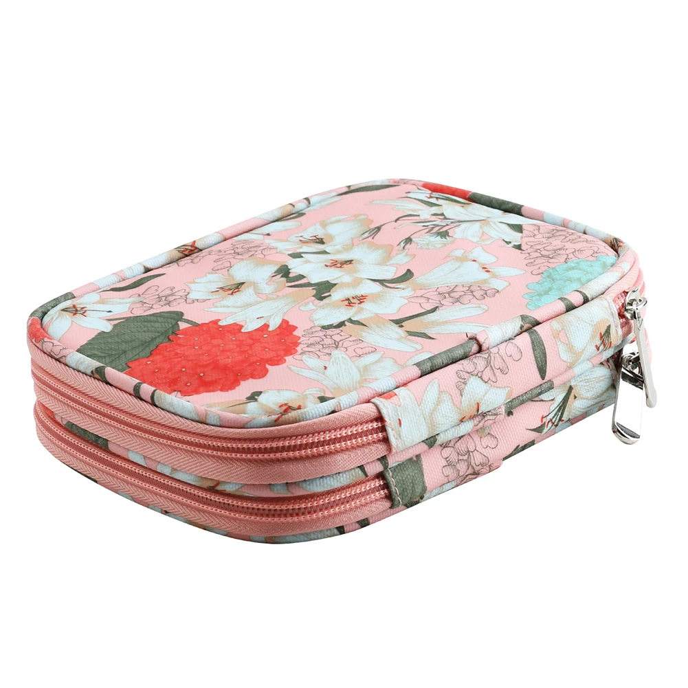 

Compartment Bag Xmas Decors Supplies Needles Hook DIY Knitting Kit Weaving Tools Storage Bag Crochet Needle Holder