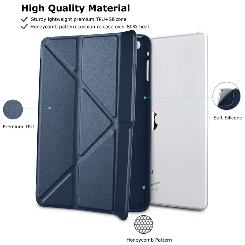 Для Apple iPad Mini 5 Чехол многоразовый из искусственной кожи умный чехол для iPad Mini 4 волшебный Флип Жесткий чехол с подставкой