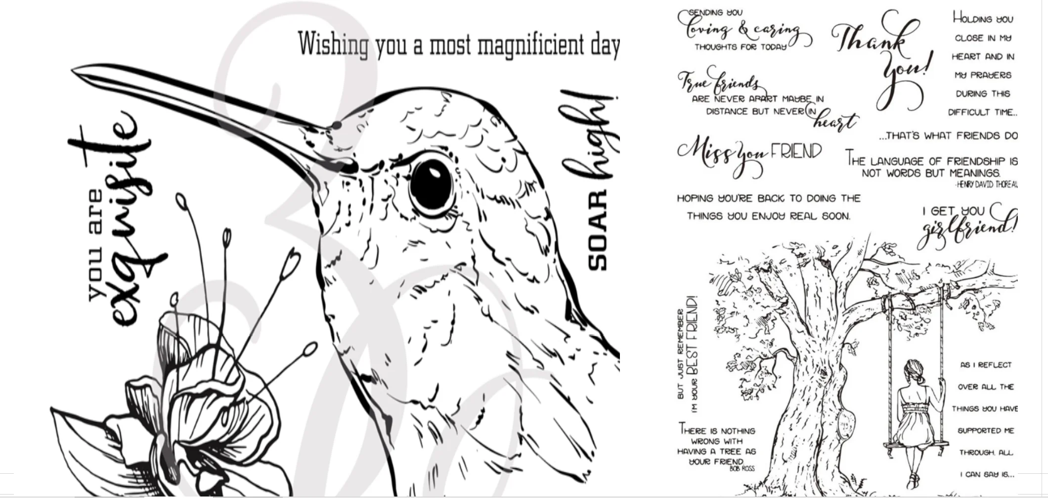 Большое дерево прозрачный силиконовый штамп для девочек/печать скрапбукинга