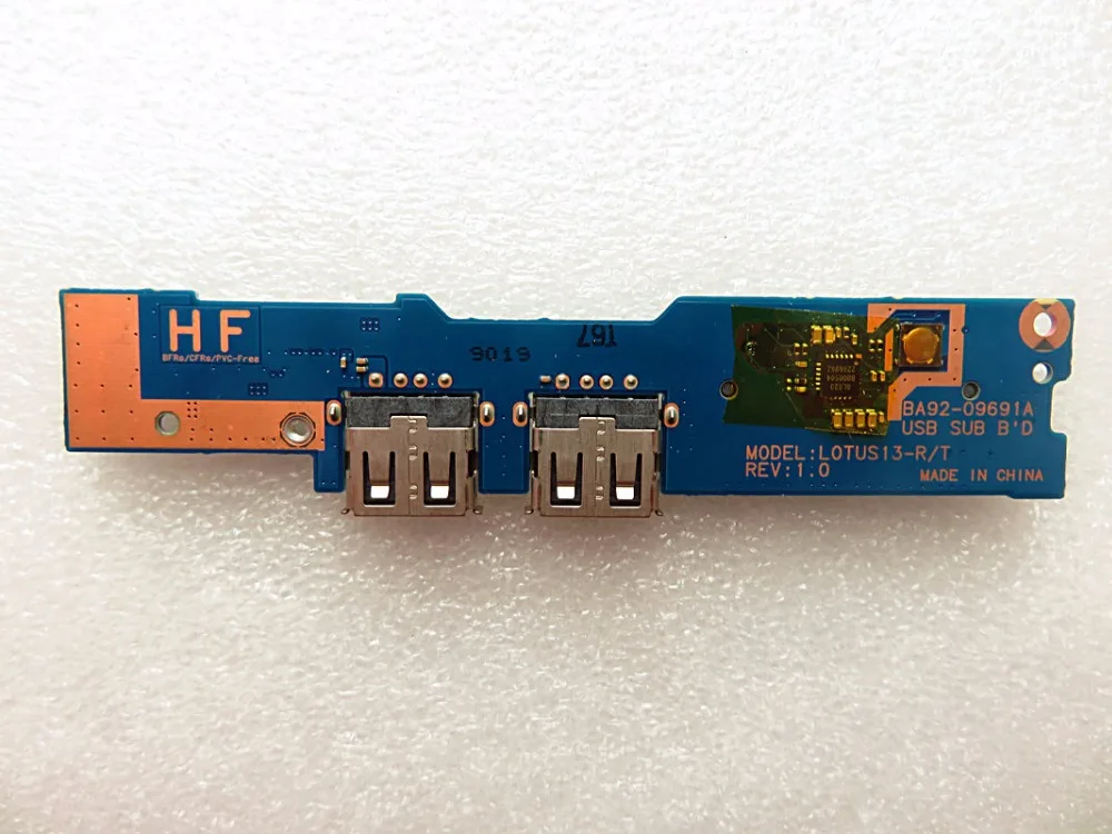 Оригинальное для Samsung NP540U3C NP530U3C 530U3B 532U3C 535U3C 532U3X BA92 09691A Плата usb кард ридер