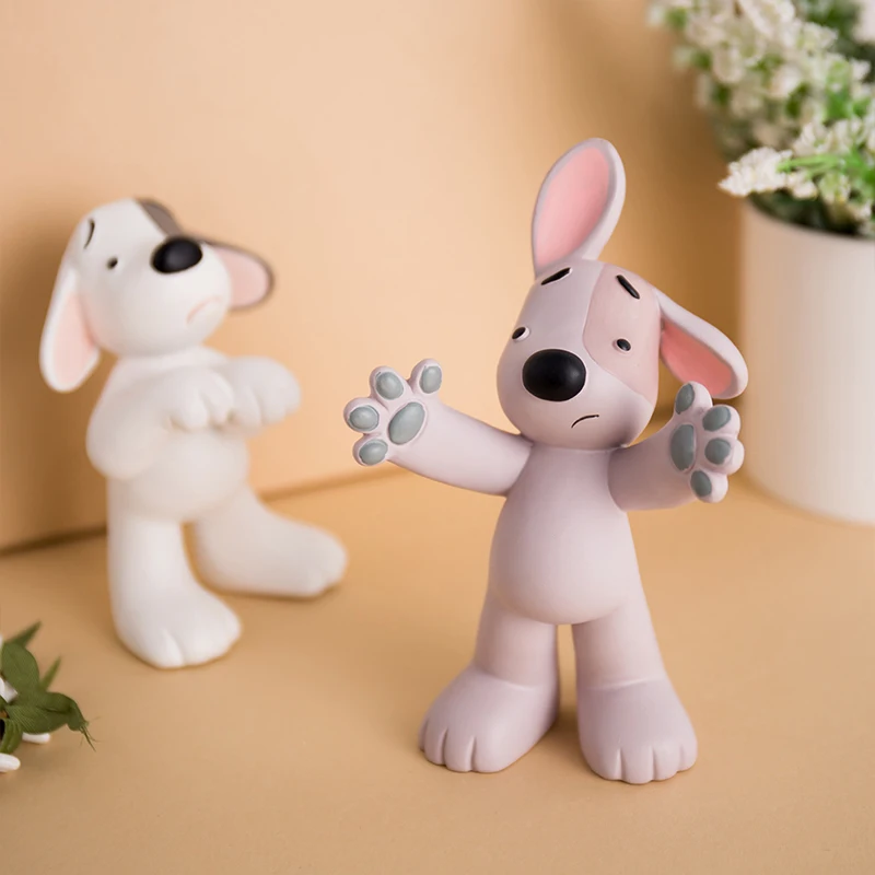 Скандинавские современные фигурки собаки из мультфильма украшение для дома