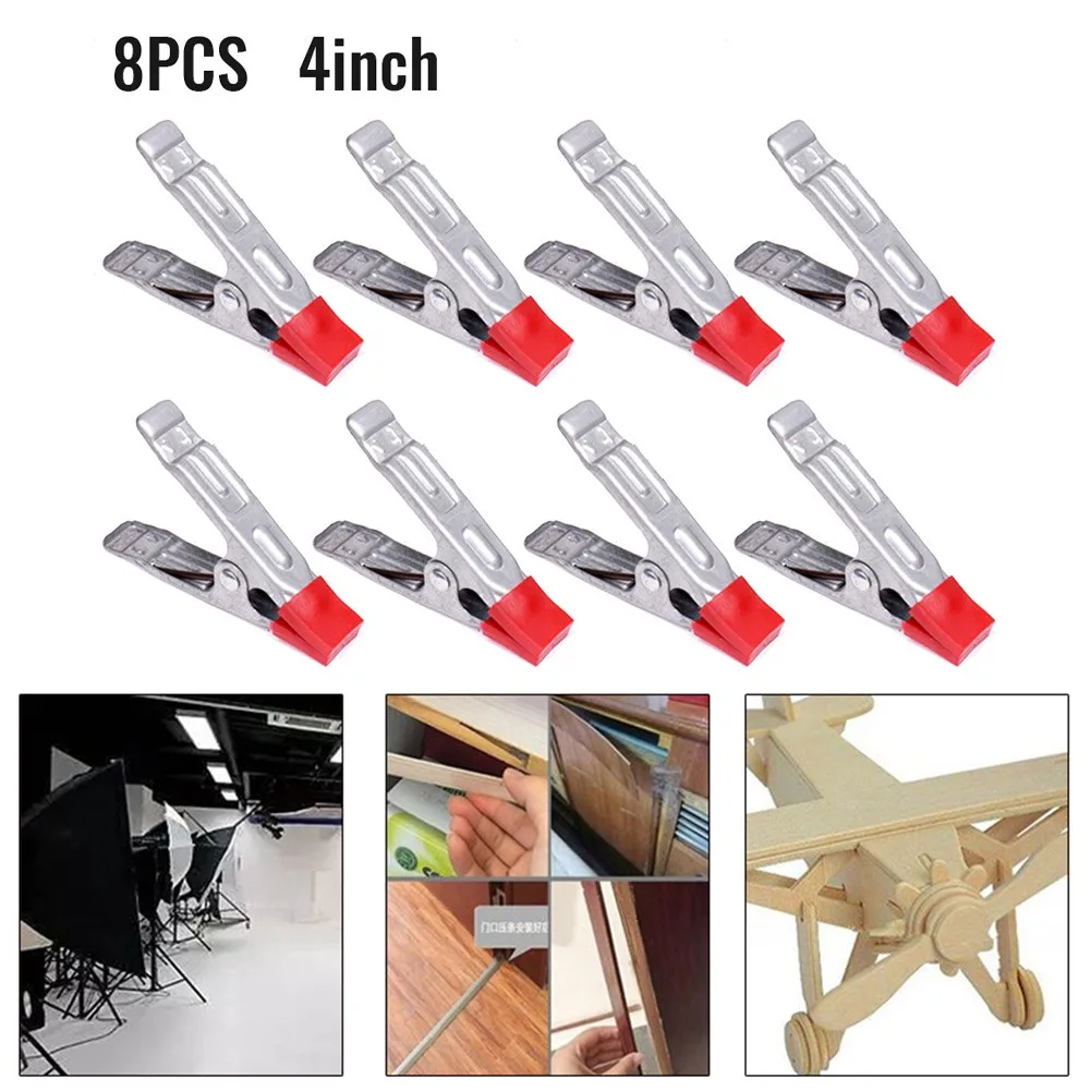 

4 Inch Spring Clamps 40 Pcs Clamps Metal Red & Black Spring Steel Tool