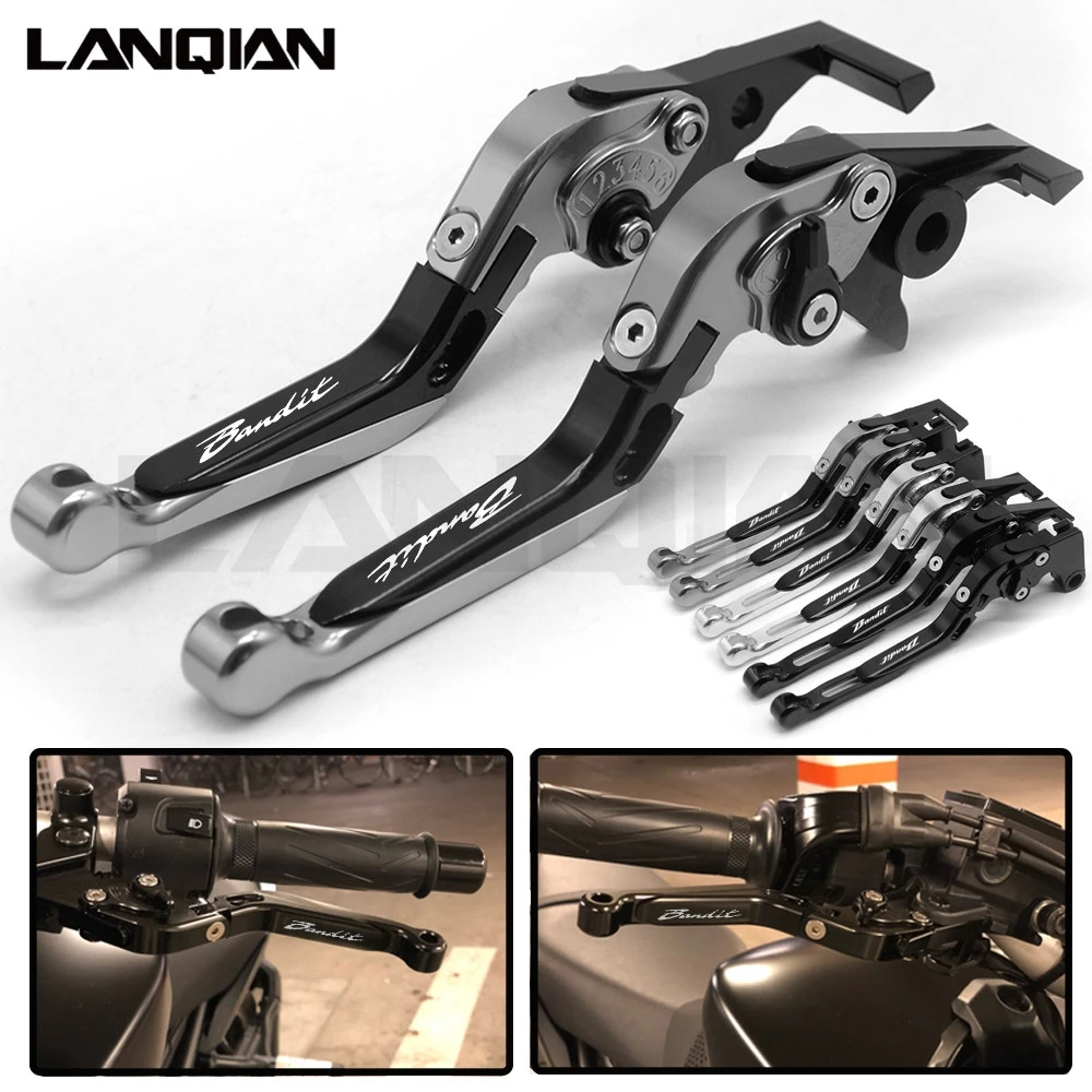 Для SUZUKI GSF600 Bandit 2000-2004 CNC мотоциклетные Регулируемые сцепные рычаги GSF 600 2001 2002 2003 Bandit аксессуары