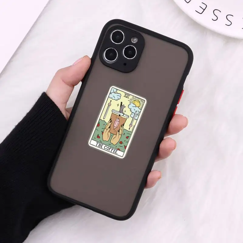 

Aesthetic Art pizza coffee Phone Cases Matte Transparent for iPhone 7 8 11 12 s mini pro X XS XR MAX Plus cover funda