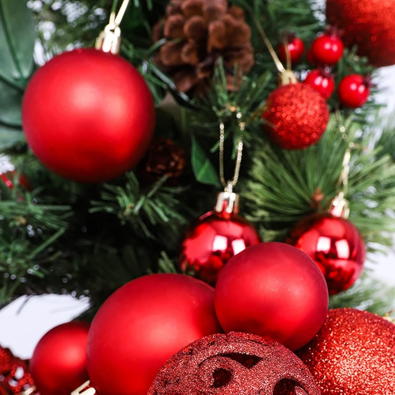 

100Pcs Christmas Ball Box Set Available Holiday Christmas Tree Ornament Decorations Christmas Decorations