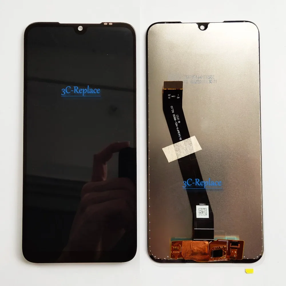 Black No Frame 6,3 дюймов черный/синий/красный для Xiaomi Redmi 7 ЖК-дисплей с сенсорным экраном дигитайзер в сборе с рамкой для Redmi 7 Global - Цвет: Black No Frame