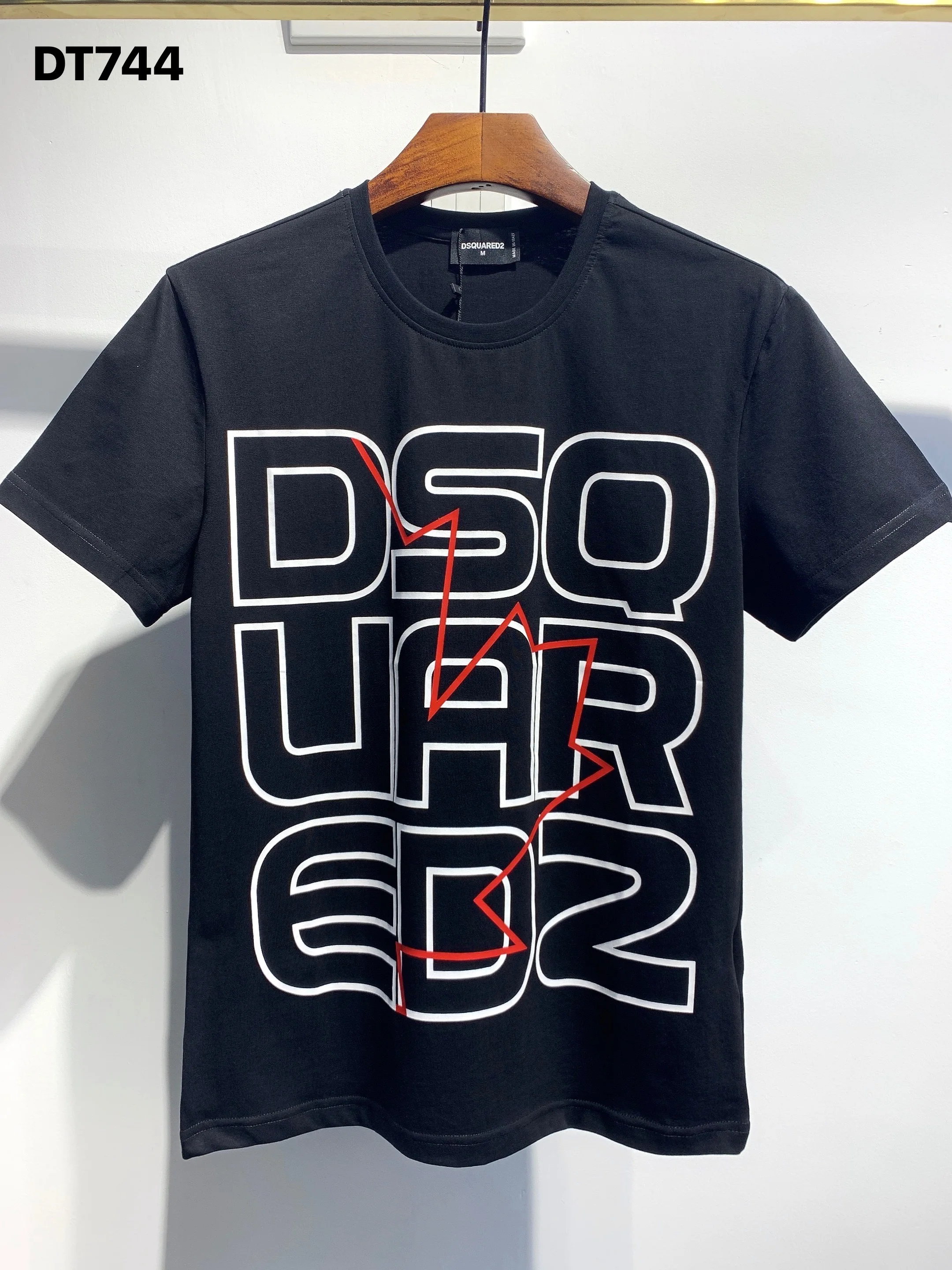 Оригинальная Мужская футболка с надписью Dsquared2 Милан 2021 D2 короткие футболки