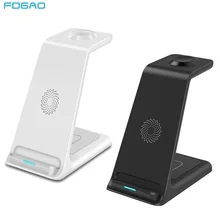 3 in 1 20W Qi Wireless Charger Stand For Apple Watch 7 SE 6 5 4 AirPods iPhone 13 12 11 XS XR X 8 Induction Fast Charger Station