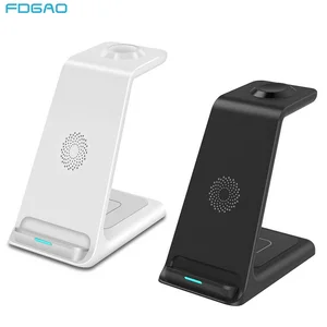 3 in 1 20w qi wireless charger stand for apple watch 7 se 6 5 4 airpods iphone 13 12 11 xs xr x 8 induction fast charger station free global shipping