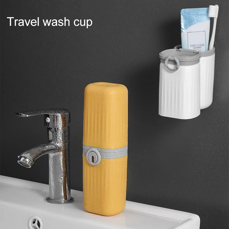 New Magnetic Toothbrush Holder Cup Suction No Glue Wall Mounted Portable Toothpaste Shaver Storage Box for Travel | Дом и сад