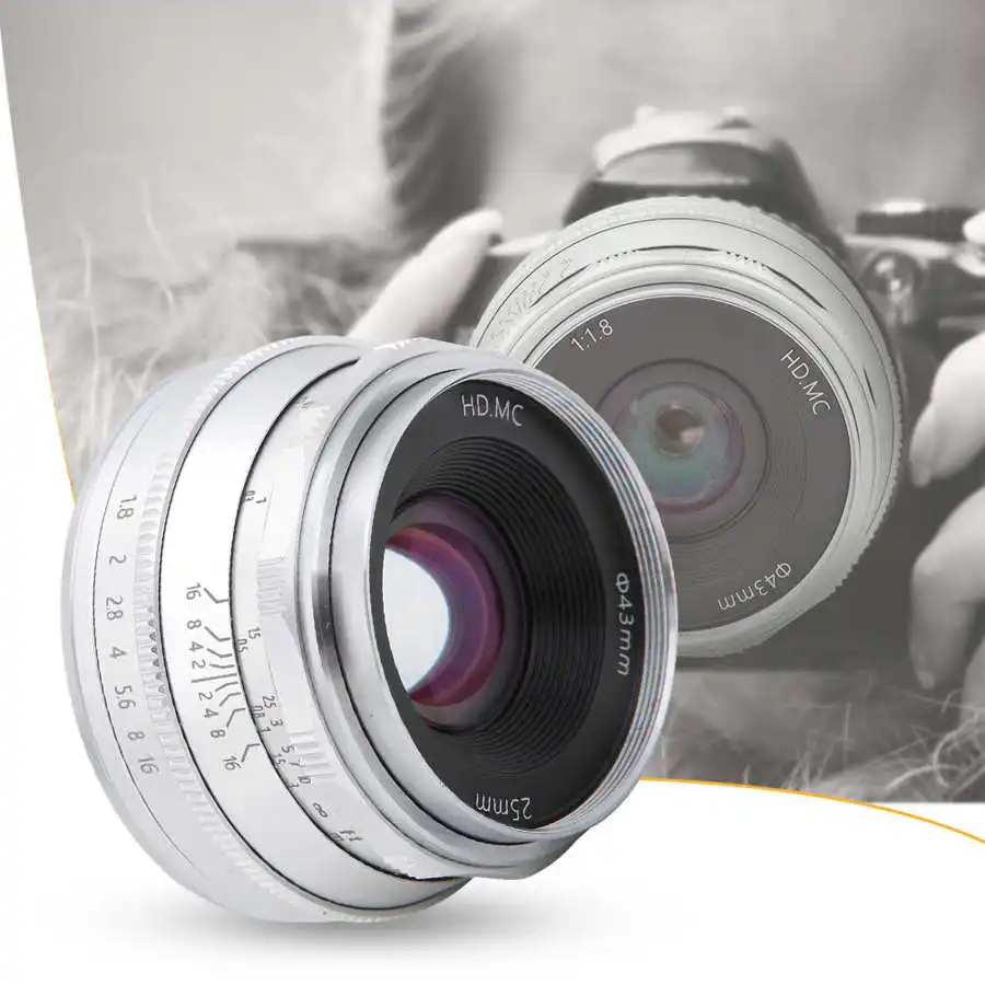 Объектив камеры 25 мм F1.8 многослойное покрытие беззеркальный Камеры E/NEX Крепление