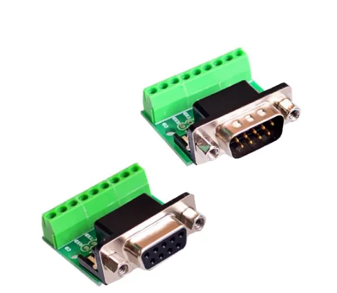 9pin Solderless Разъемы DB9 RS232 последовательный к терминалу Женский Мужской разъем