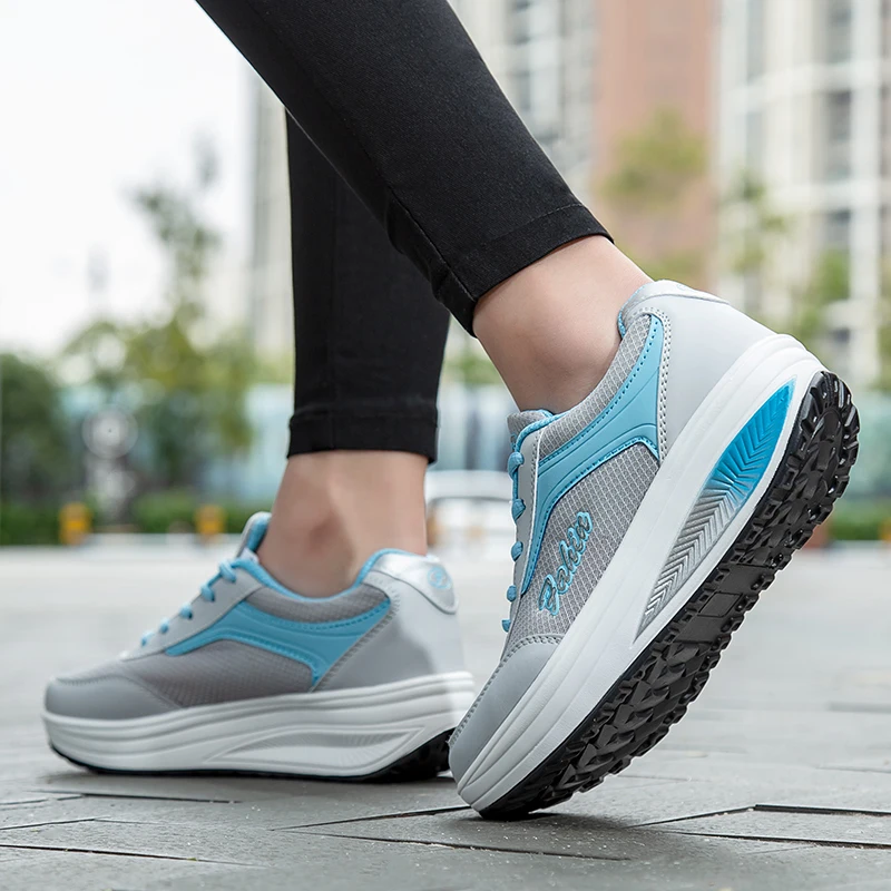 Women's Vulcanized Shoes High Quality Breathable Sneaker Fashion Lace-up Flat Shoes Female Zapatillas Mujer