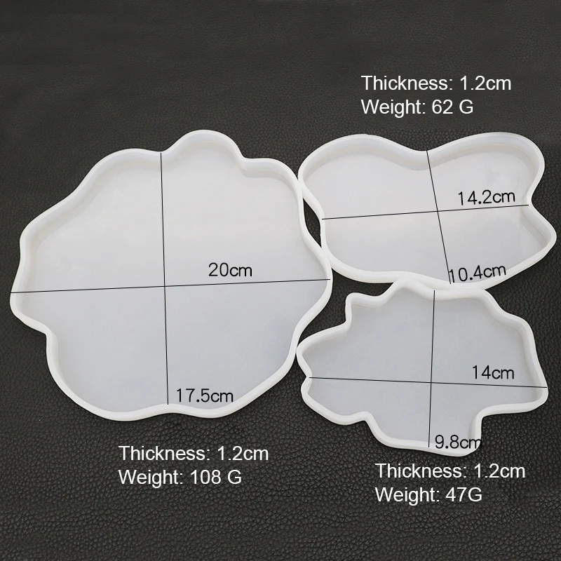 

Resin Coaster Molds Coaster Epoxy MoldsSilicone Resin Molds for Making SlicesCoasters Home Decoration
