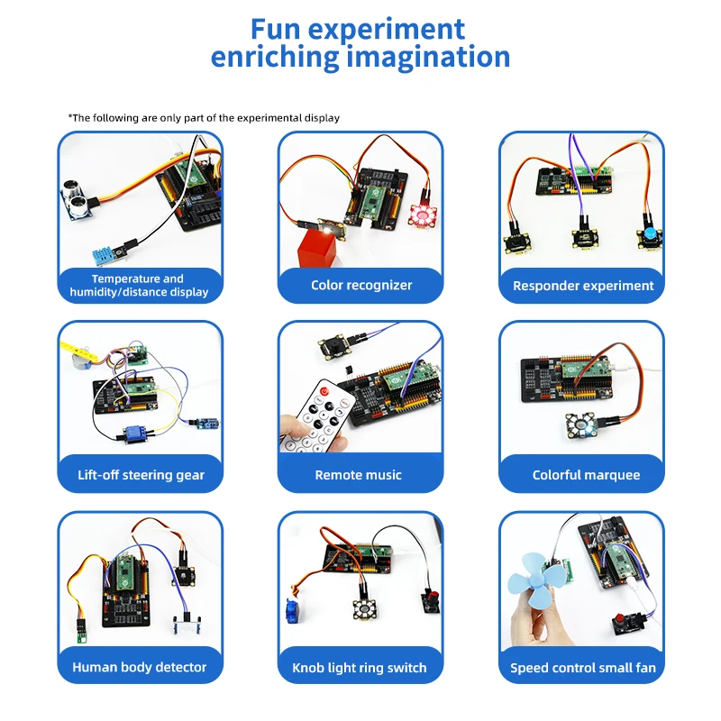 Yahboom Sensor Starter Kit Learning Kit for Raspberry Pi Pico STEM DIY Projects Programming Kit enlarge
