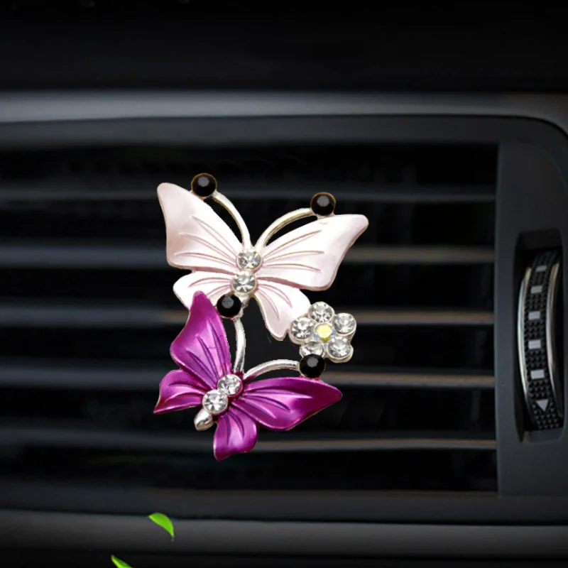 Бабочка воздушный зажим для освежителя автомобиль духи украшение на выходе