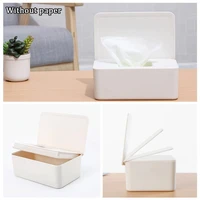 wet tissue pumping box with lid household plastic dust proof box baby paper storage sealed wipes desktop l2x3
