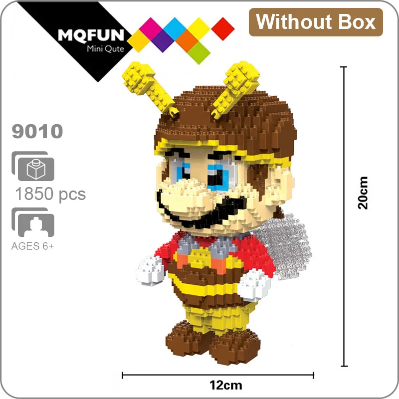 HC 9010 Without Box HC большой мультфильм Аниме Супер Герой Марио Тоторо Snorlax пластиковый строительный блок кирпичи игра DIY 3D Сборная модель обучающая игрушка - Цвет: HC 9010 Without Box
