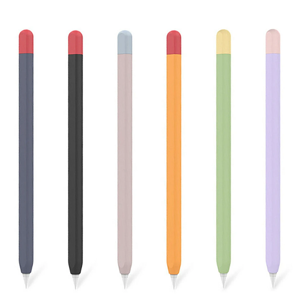 Цветной мягкий силиконовый защитный чехол для Apple Pencil 1st 2nd Generation аксессуары