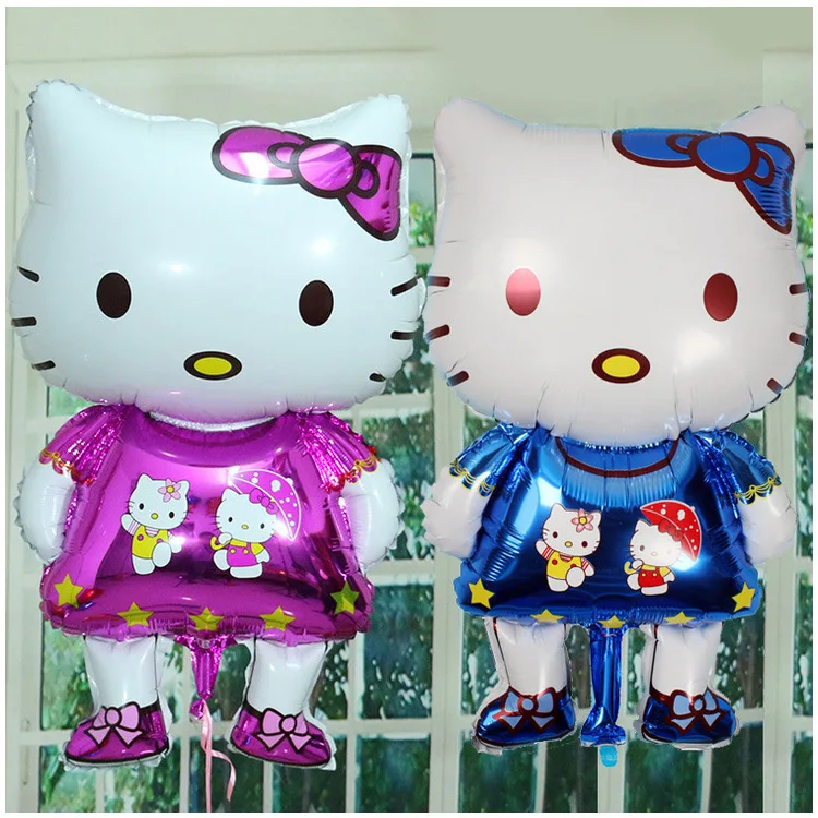 114*70cm Large Size Hello Kitty Cat Foil Balloon Cartoon Wedding Birthday Party Decoration Inflatable Air Classic Toys | Дом и сад