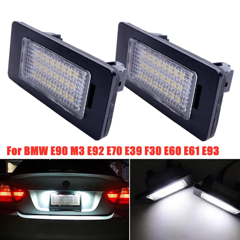 

2x 24 LED License Plate Number Lights For BMW E90 M3 E92 E70 E39 F30 E60 E61 E93