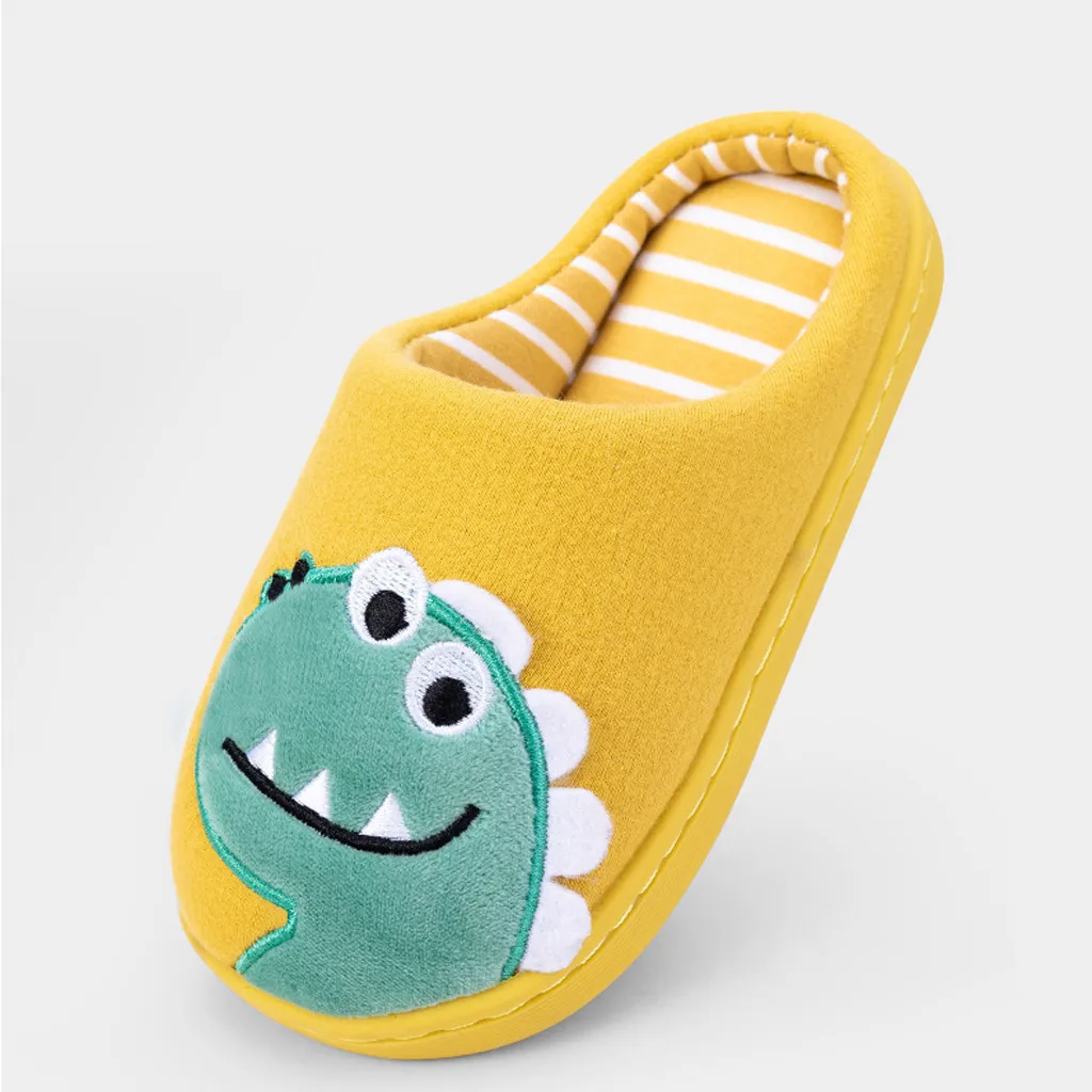 Домашние тапочки для маленьких мальчиков и девочек детская обувь детей теплые