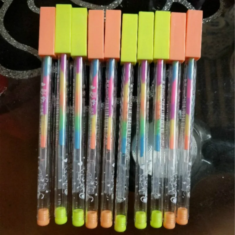 10/20 шт мульти Цвет Радуга хайлайтеров стержни гелевые ручки для студентов DIY
