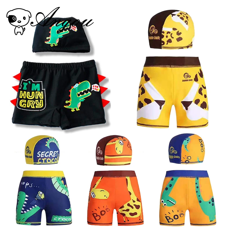 

Summer Swimming Trunks Baby Kids Children Baby Boy Beach Shorts Children Boys Cartoon Pattern Swimwear Shorts Set