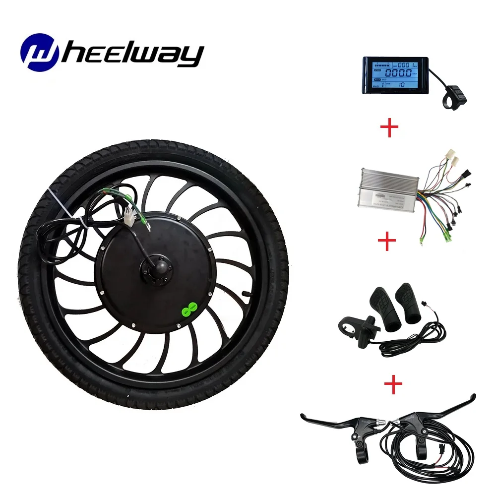 Kaufen 20 Zoll 36V48V1000W Elektrische Solar Auto 51 Km/h 4WD DIY Projekt Kit Controller LCD Display Motor Bicicleta Roller Zubehör