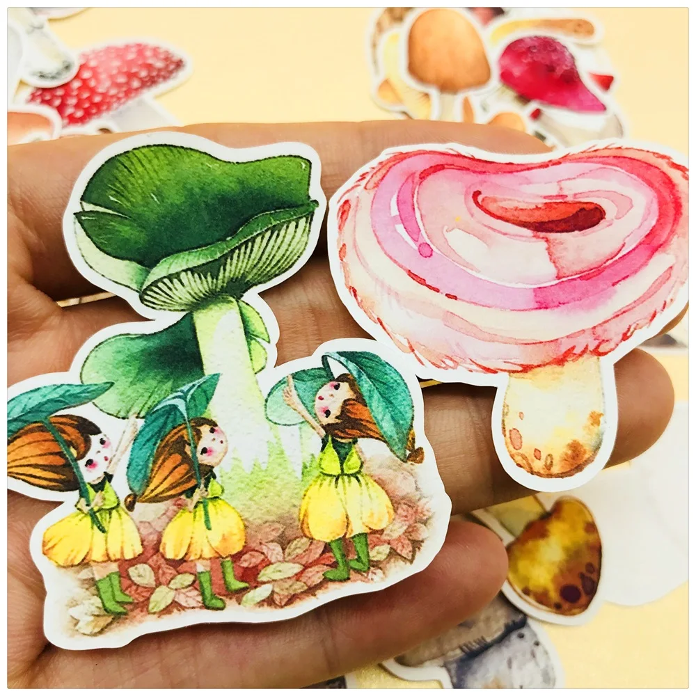33 шт./упак. 2019 винтажные стикеры в виде дождливых грибов сделай сам альбом для
