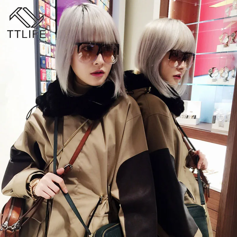 TTLIFE негабаритные солнцезащитные очки для женщин Ретро стиль фирменный дизайн