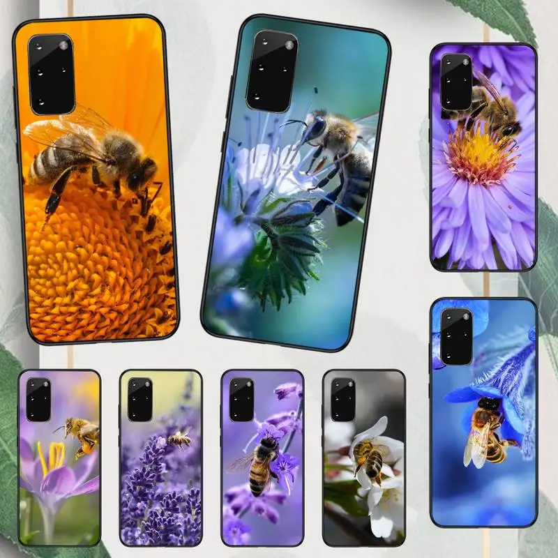 

Honeycomb Honey Bee animal Phone Case For Samsung galaxy A S note 10 7 8 9 20 30 31 40 50 51 70 71 21 s ultra plus