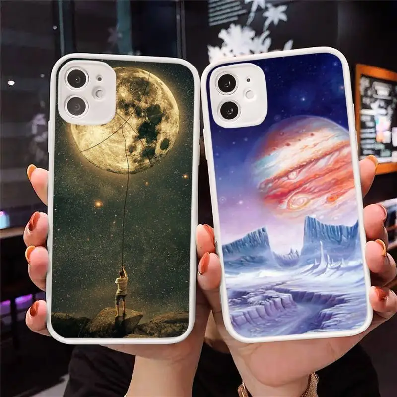 

attack on titan Phone Case For iPhone 12 11 Mini Pro XR XS Max 7 8 Plus X Matte transparent White Cover