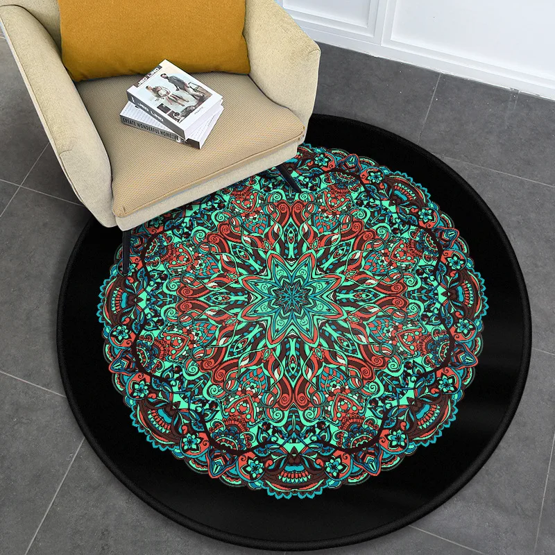 Круглый коврик в персидском стиле для спальни украшения дома молитва йоги дивана